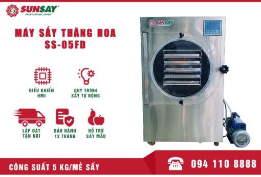 Máy sấy thăng hoa mini 5 kg