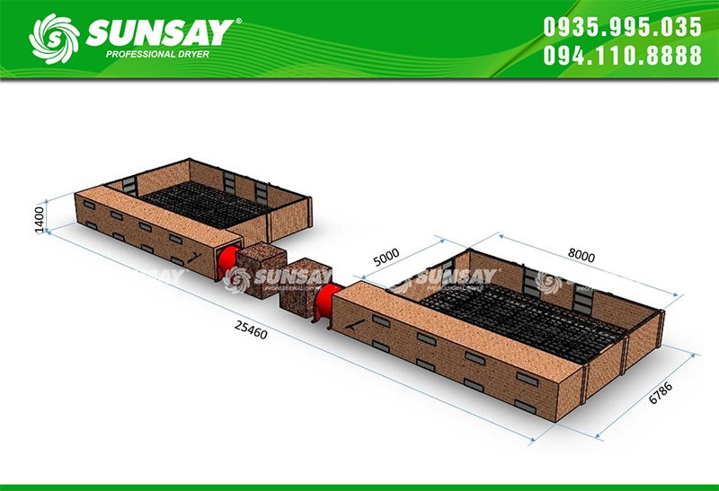 cấu tạo máy sấy nông sản SunSay 