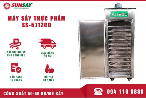 máy sấy thực phẩm mini 12 khay