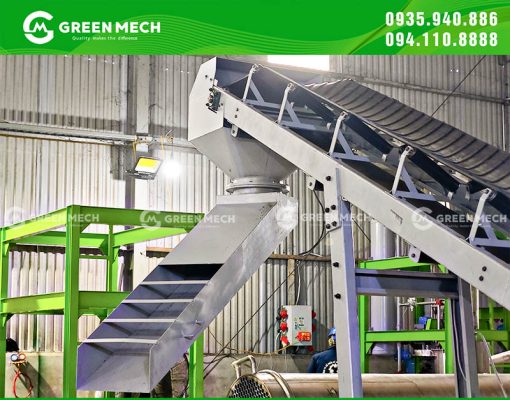 Máng xả liệu xoay, điều chỉnh hướng 180 độ